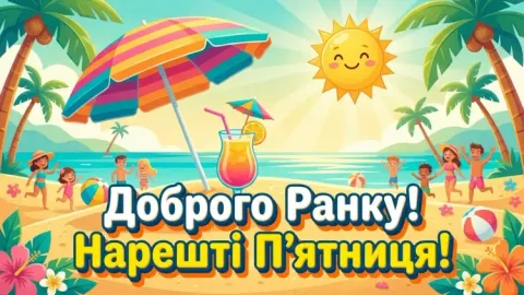 Доброго ранку п'ятниця — побажання та картинки