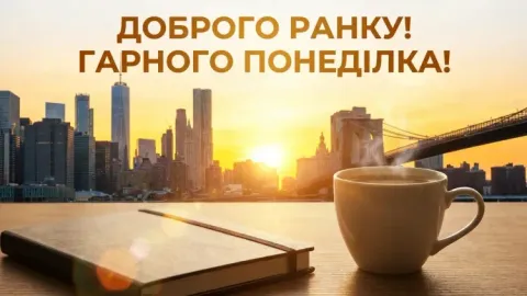 Доброго ранку понеділок — побажання гарного початку тижня
