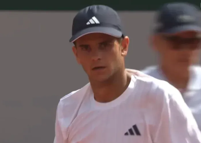 Rafael Jodar in Adidas outfit during controversial French Open match