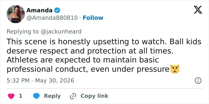 Upset tweet calling for athlete respect after alleged incident