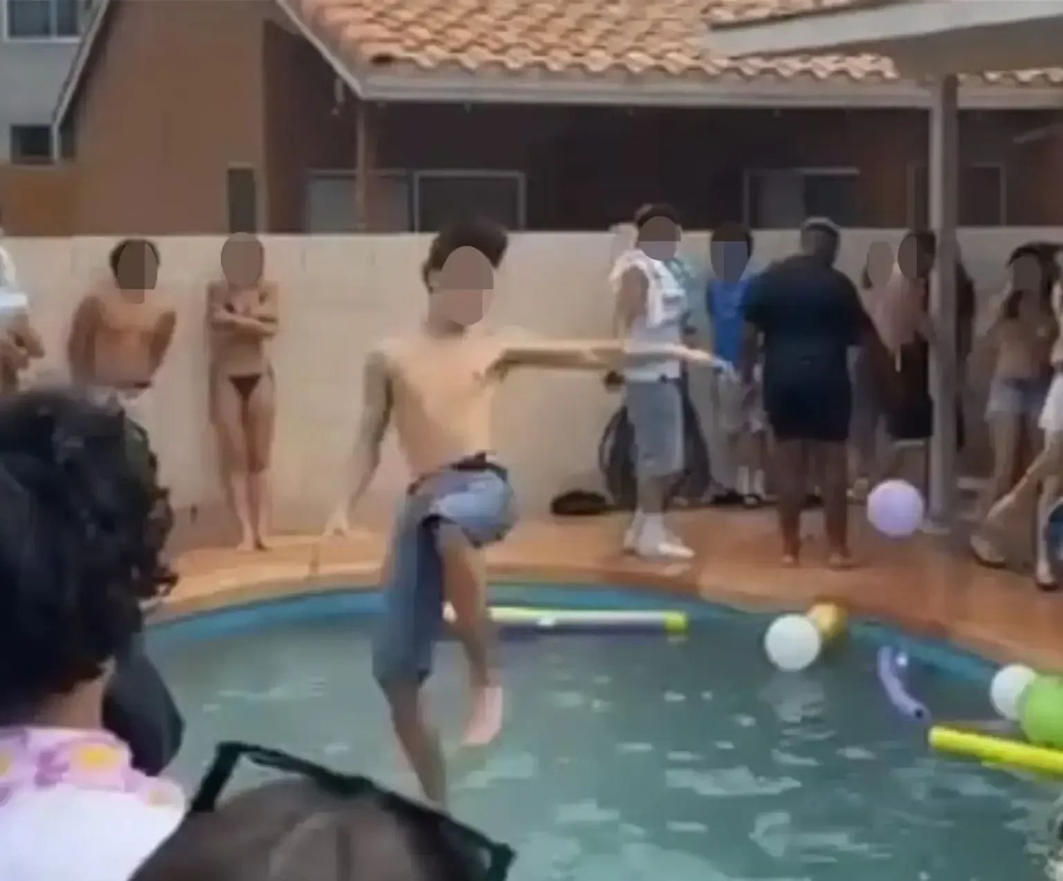 Barnes hospitalized with concussion and torn ear after pool accident at party
