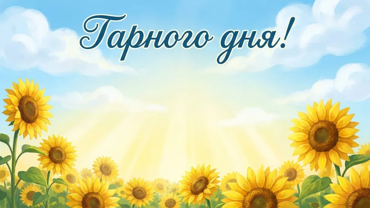 Гарного дня картинка українською