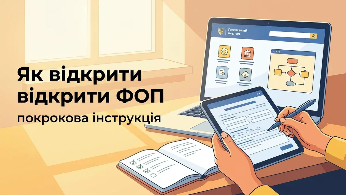 Як відкрити ФОП покрокова інструкція