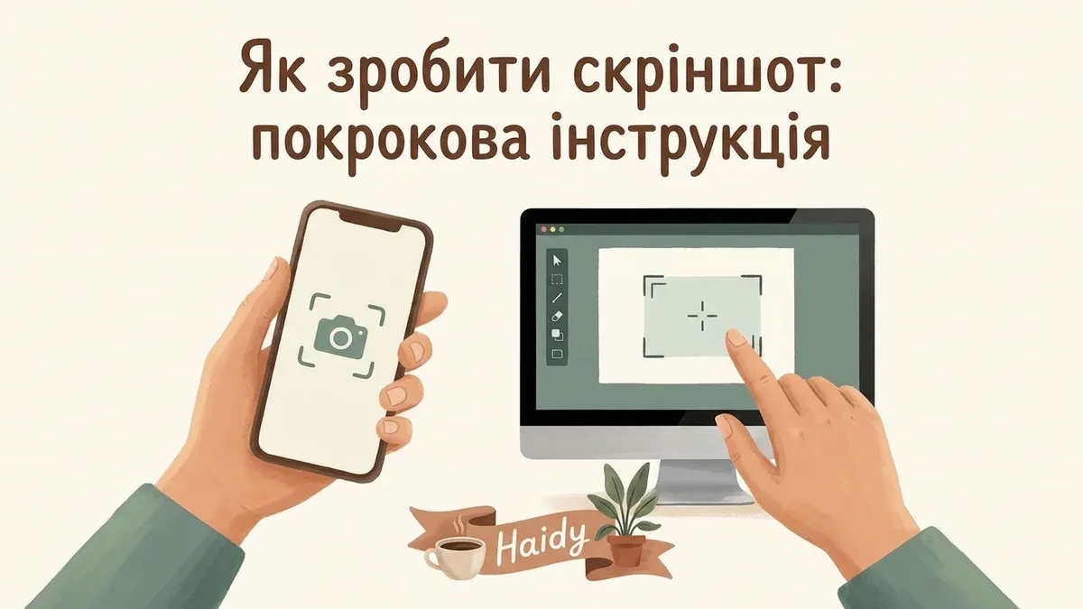 Як зробити скріншот на телефоні та ПК