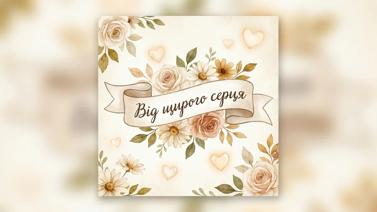 Листівка з побажаннями українською