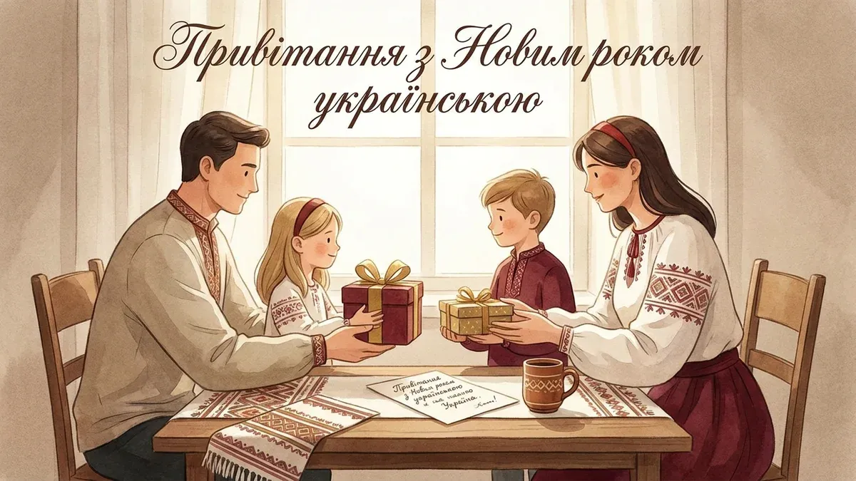 Привітання з Новим роком українською