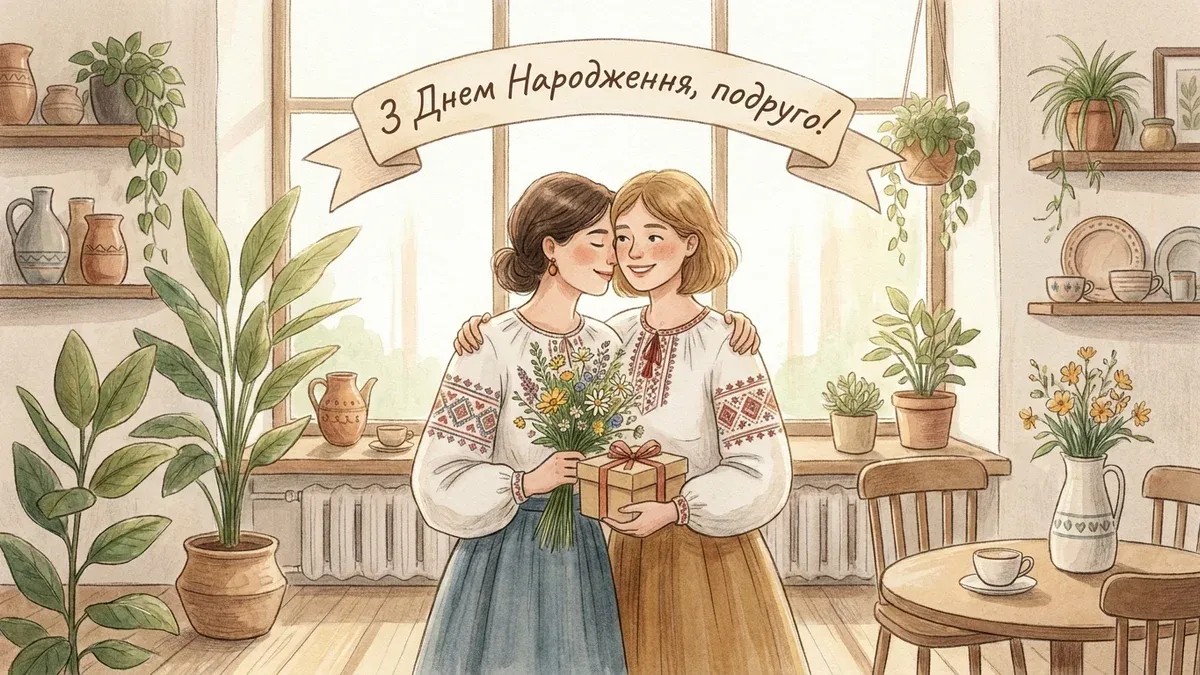 Привітання з днем народження подрузі