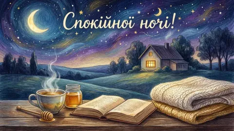 Побажання спокійної ночі — красиві слова на добраніч