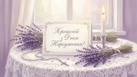 Привітання з днем народження хрещеній — побажання від хрещениці та хрещеника