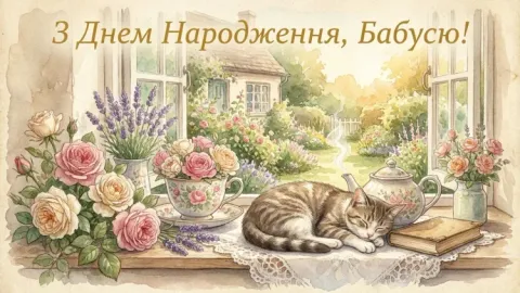 Привітання з днем народження бабусі