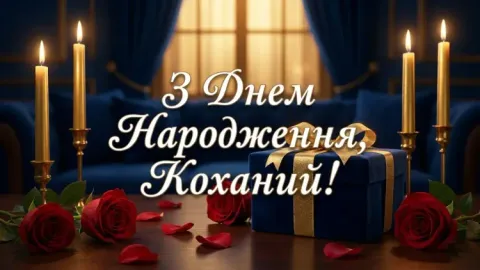 Привітання з днем народження коханому