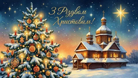 Привітання з Різдвом Христовим — побажання та листівки