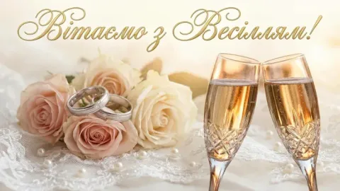 Привітання з весіллям